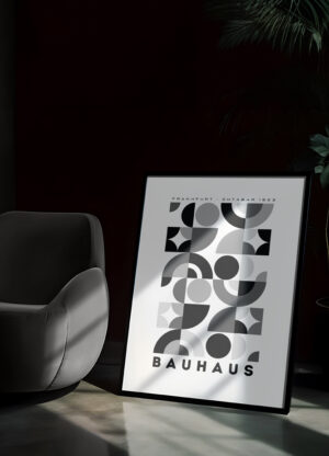 Black and White Bauhaus Poster