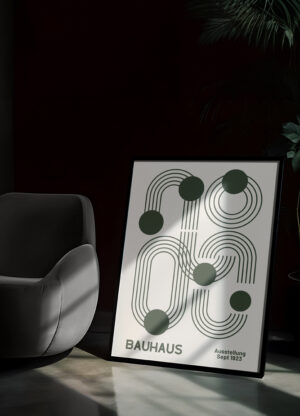 Green Bauhaus Print